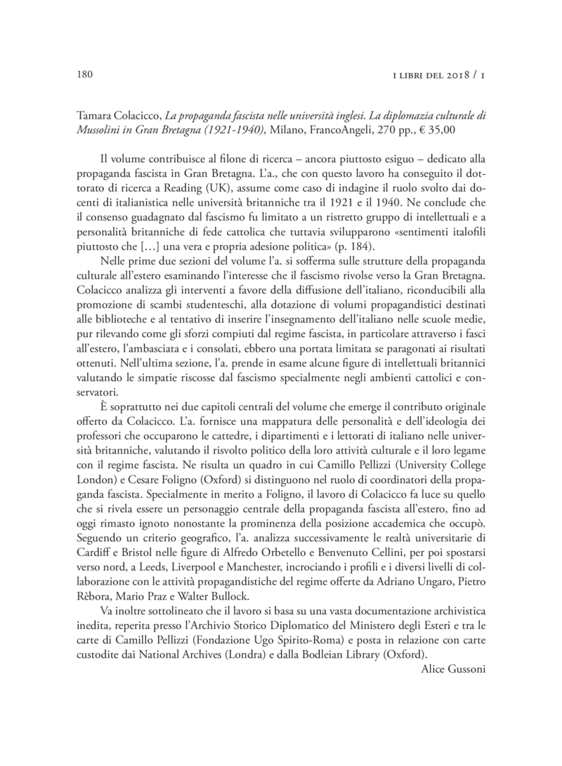 Open gallery for La propaganda fascista nelle università inglesi
