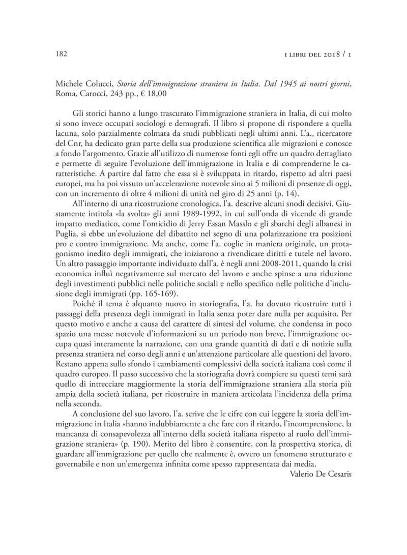 Open gallery for Storia dell’immigrazione straniera in Italia