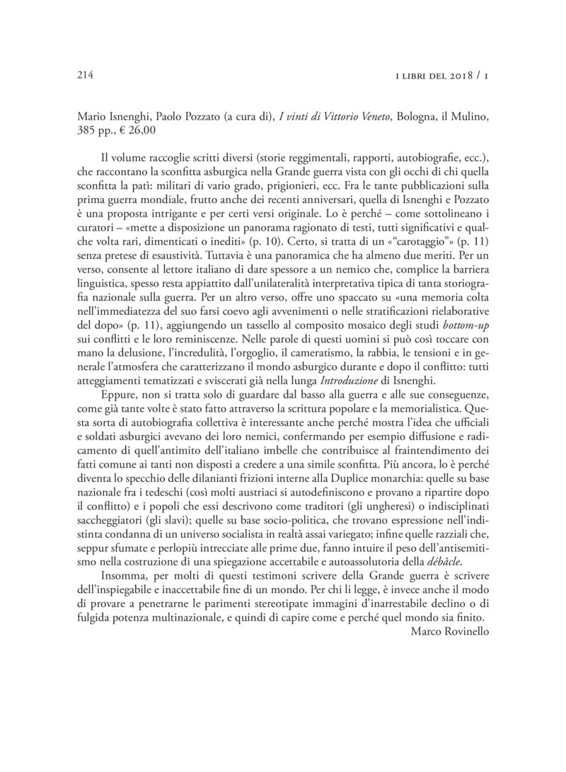 Open gallery for I vinti di Vittorio Veneto