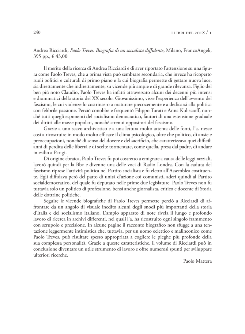 Open gallery for Paolo Treves