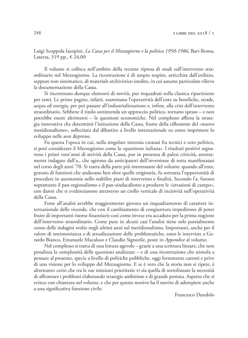 Open gallery for La Cassa per il Mezzogiorno e la politica 1950–1986