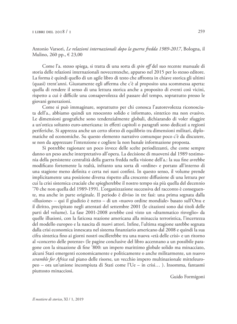 Open gallery for Le relazioni internazionali dopo la guerra fredda 1989–2017