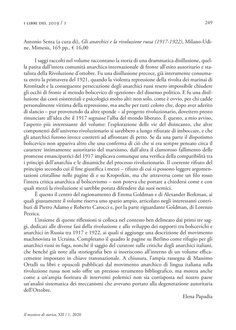 Open gallery for Gli anarchici e la rivoluzione russa (1917–1922)