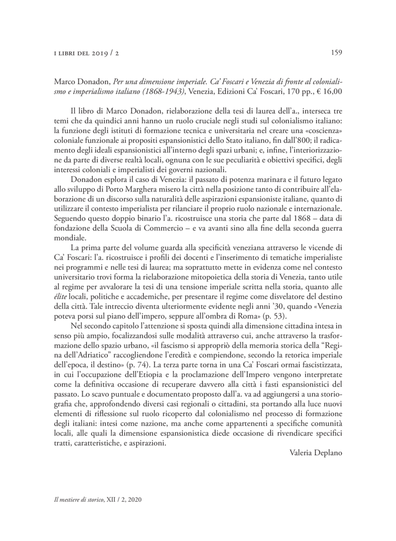 Open gallery for Per una dimensione imperiale