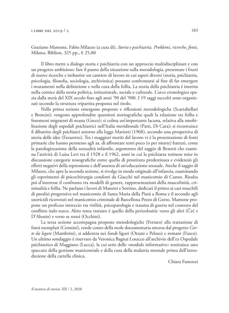 Open gallery for Storia e psichiatria