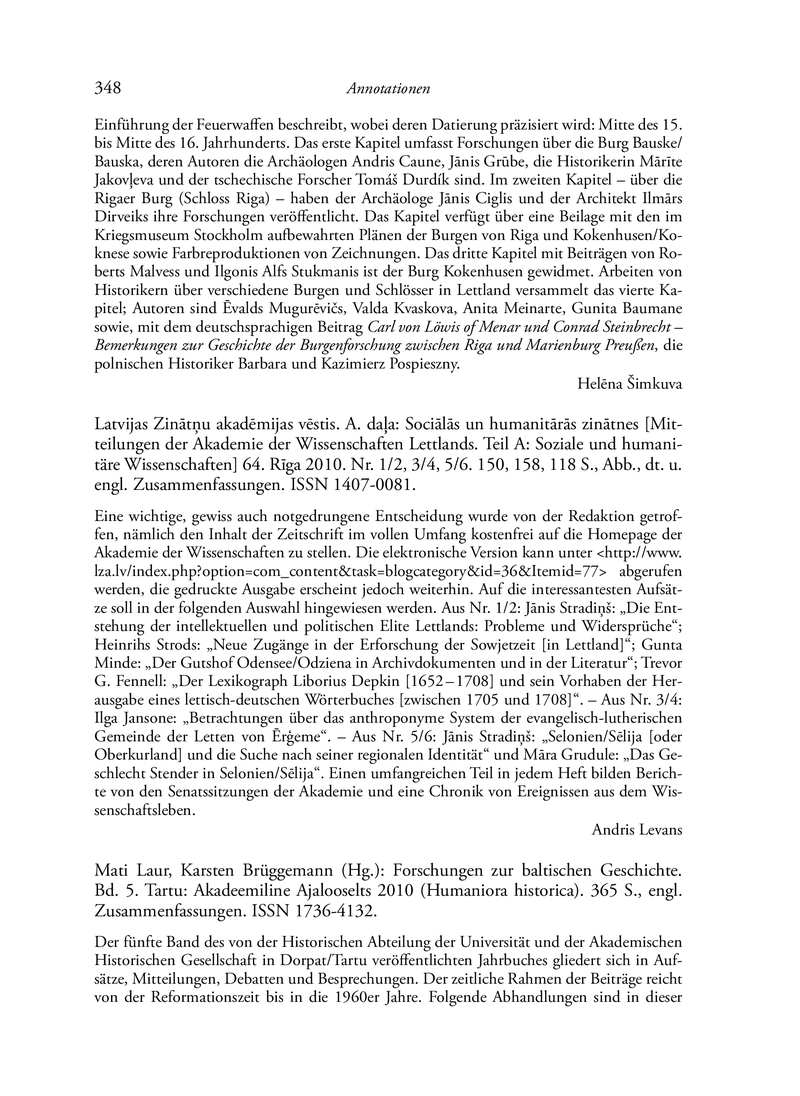 Open gallery for Latvijas Zinātņu akadēmijas vēstis. A. daļa: Sociālās un humanitārās zinātnes