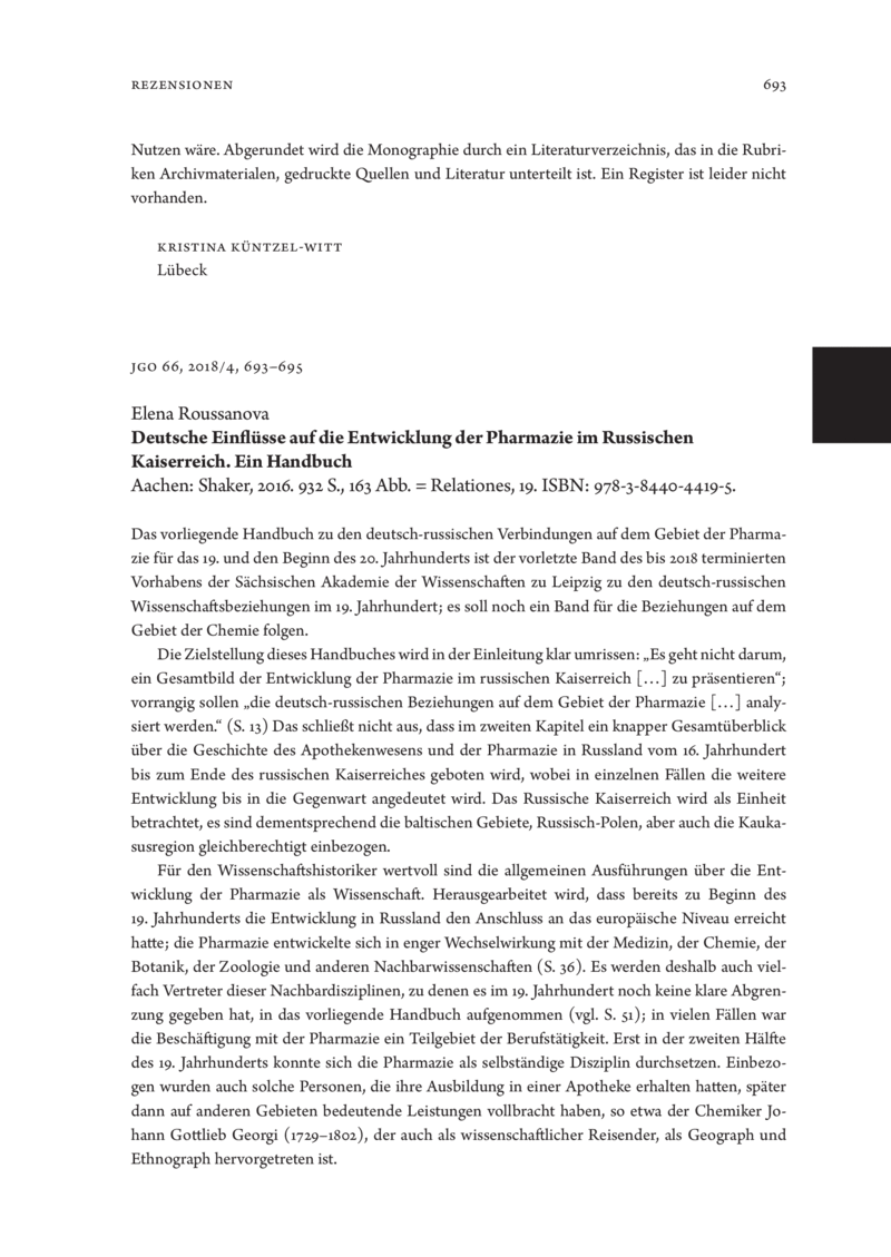 Open gallery for Deutsche Einflüsse auf die Entwicklung der Pharmazie im Russischen Kaiserreich