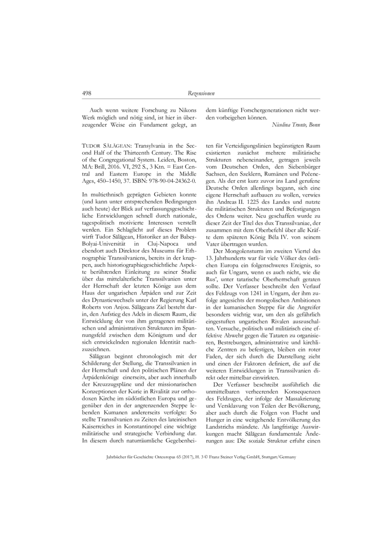 Open gallery for Transylvania in the Second Half of the Thirteenth Century