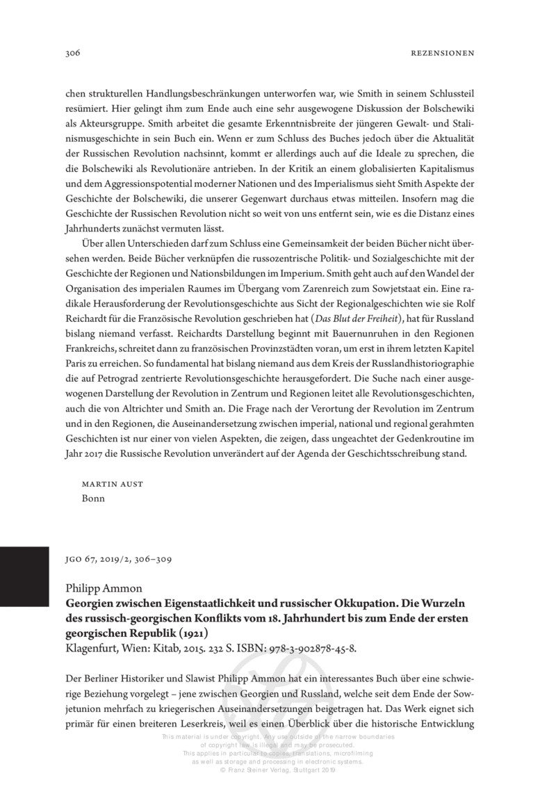 Open gallery for Georgien zwischen Eigenstaatlichkeit und russischer Okkupation