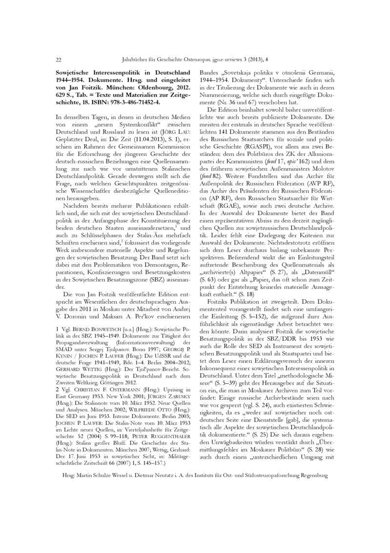 Open gallery for Sowjetische Interessenpolitik in Deutschland 1944-1954