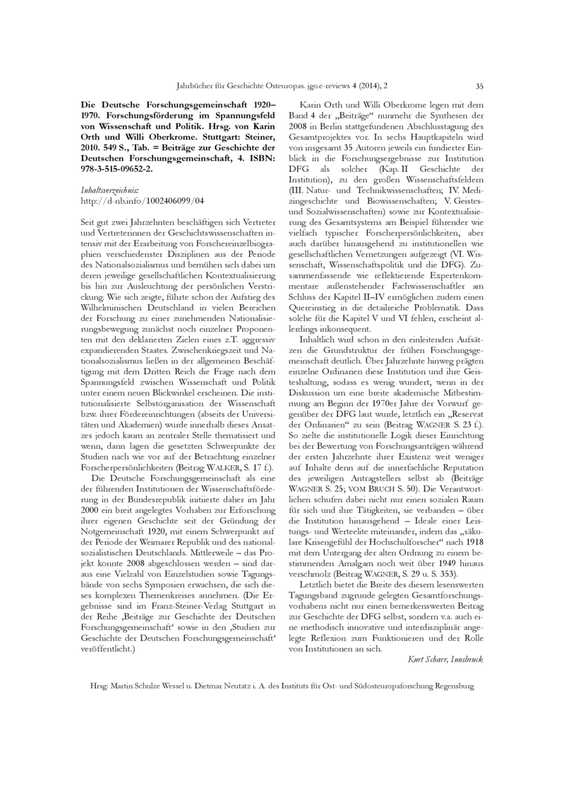 Open gallery for Die Deutsche Forschungsgemeinschaft 1920-1970