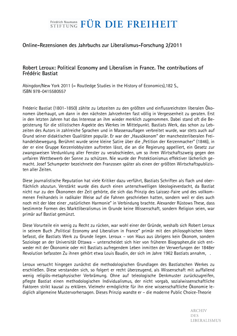 Open gallery for Political Economy and Liberalism in France