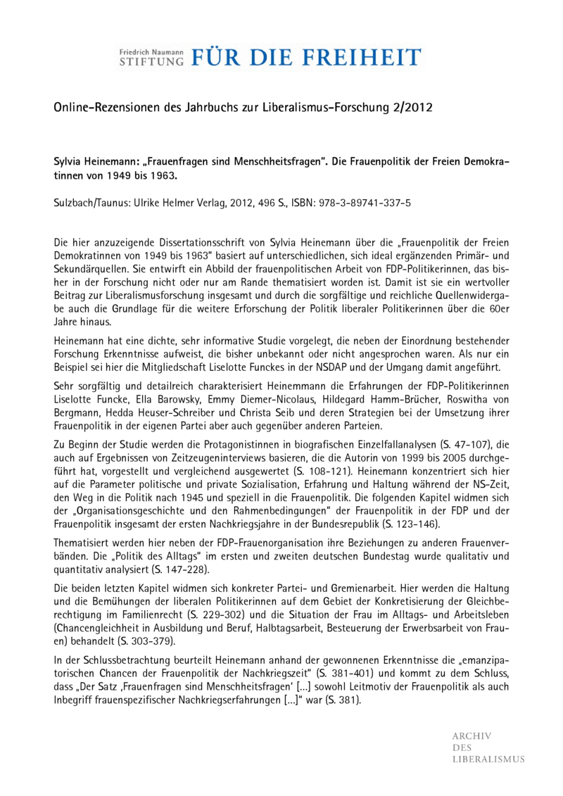 Open gallery for „Frauenfragen sind Menschheitsfragen“
