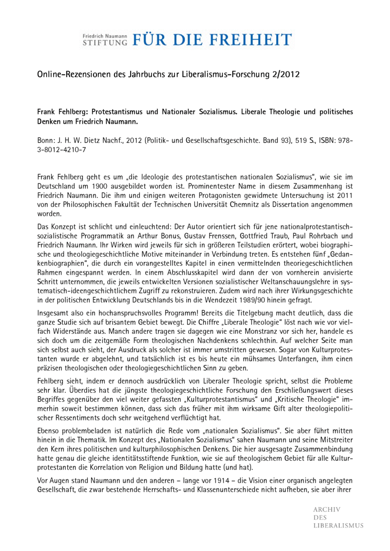 Open gallery for Protestantismus und Nationaler Sozialismus