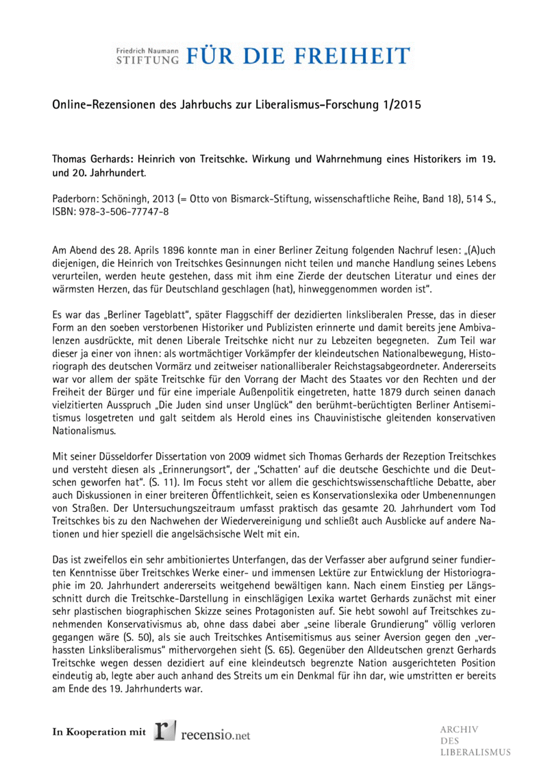 Open gallery for Heinrich von Treitschke