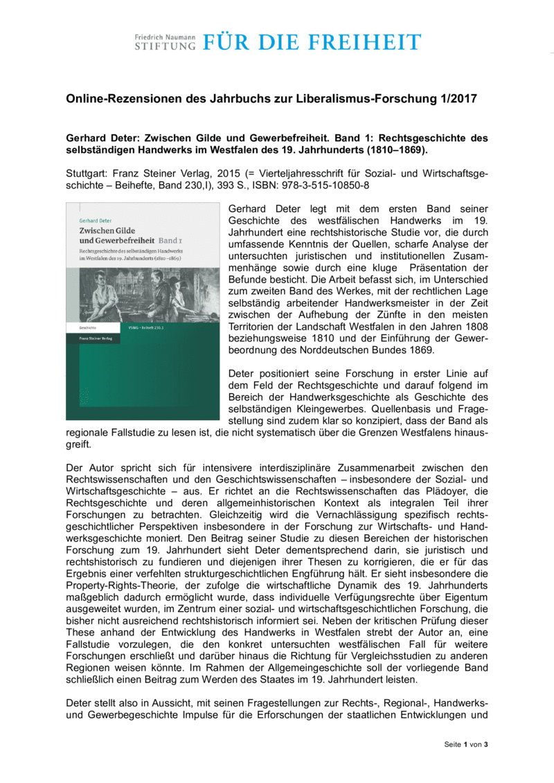 Open gallery for Zwischen Gilde und Gewerbefreiheit