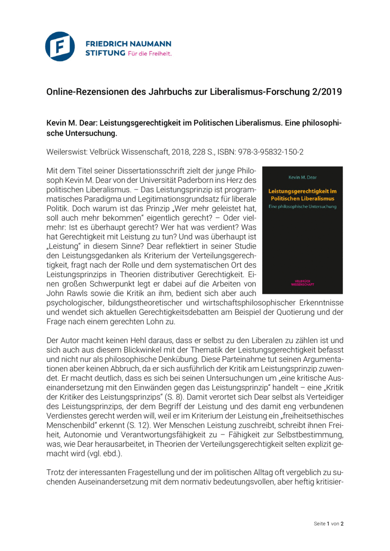 Open gallery for Leistungsgerechtigkeit im Politischen Liberalismus