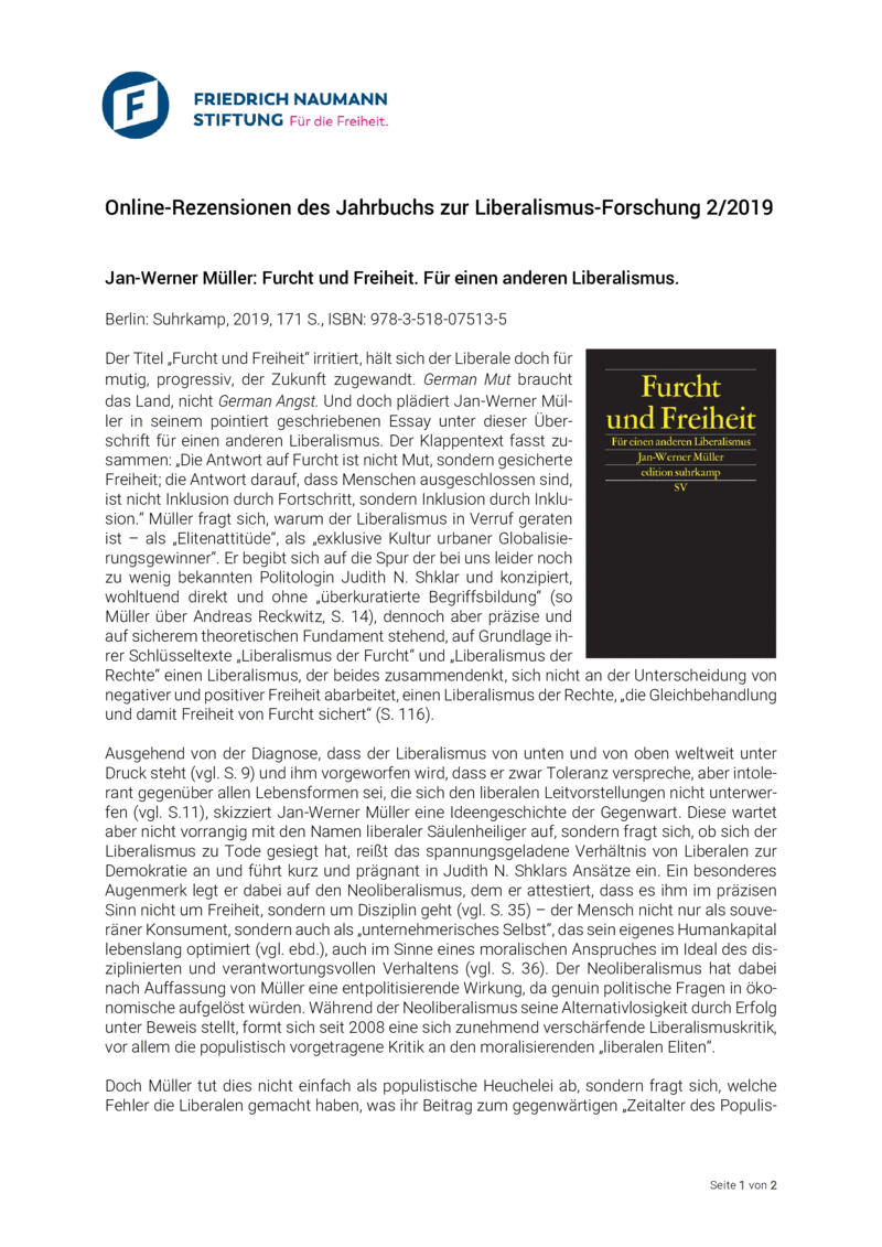 Open gallery for Furcht und Freiheit