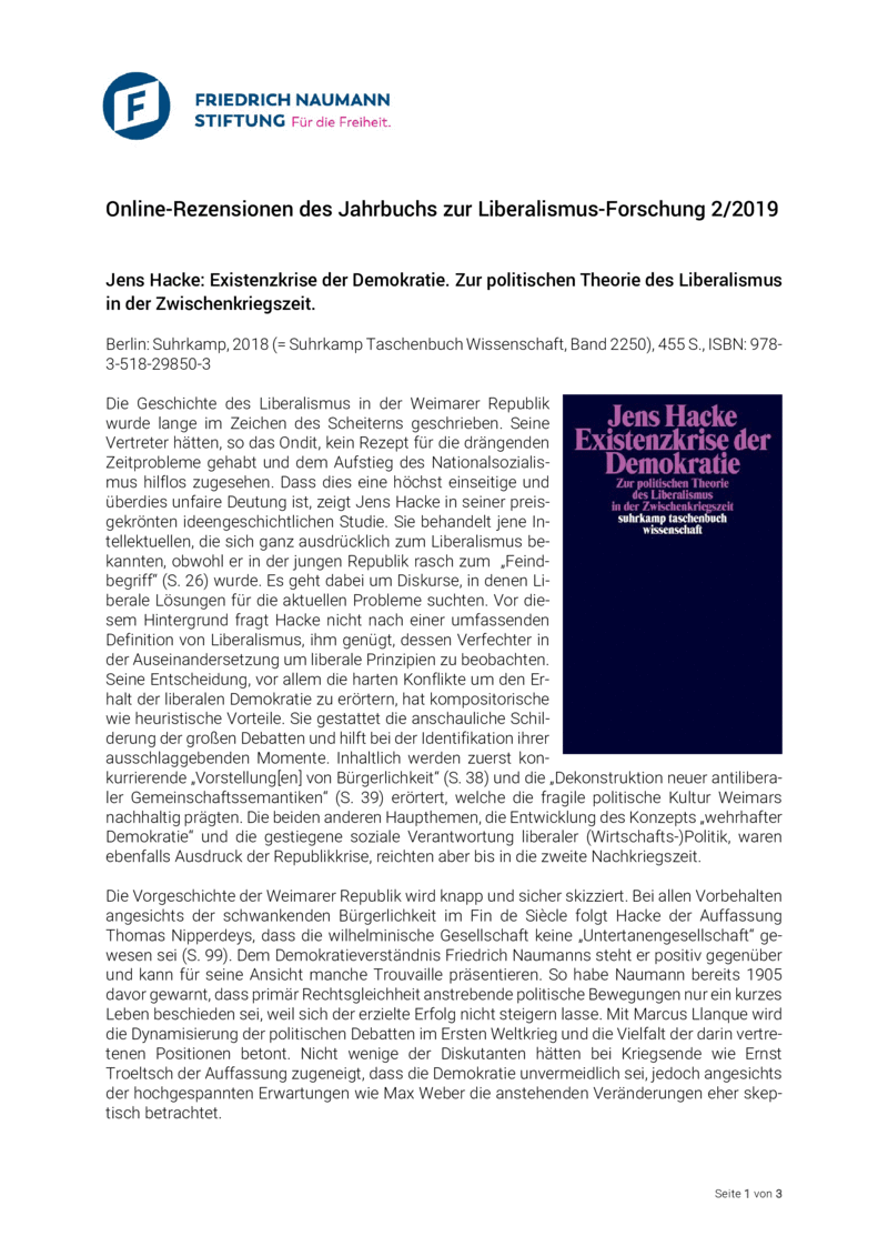 Open gallery for Existenzkrise der Demokratie