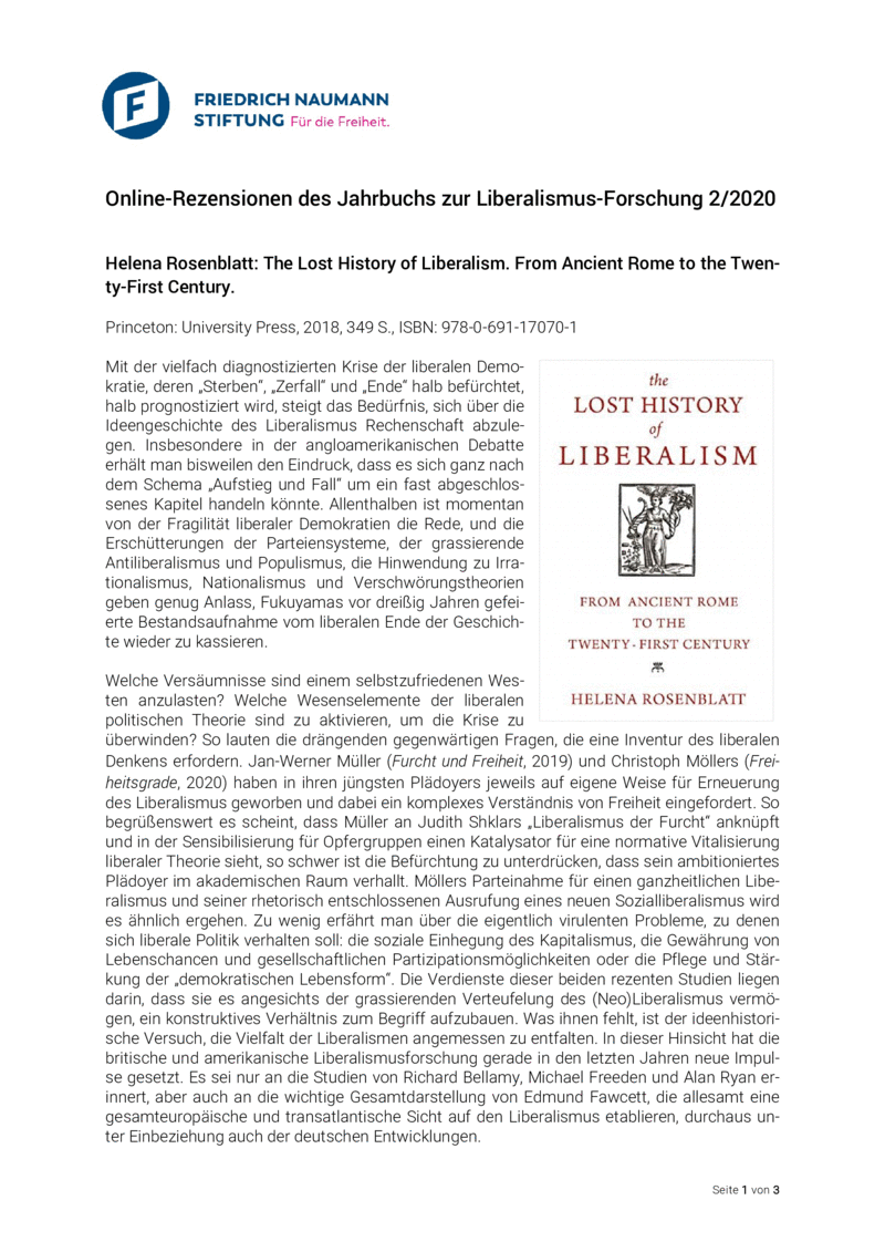 Open gallery for The Lost History of Liberalism