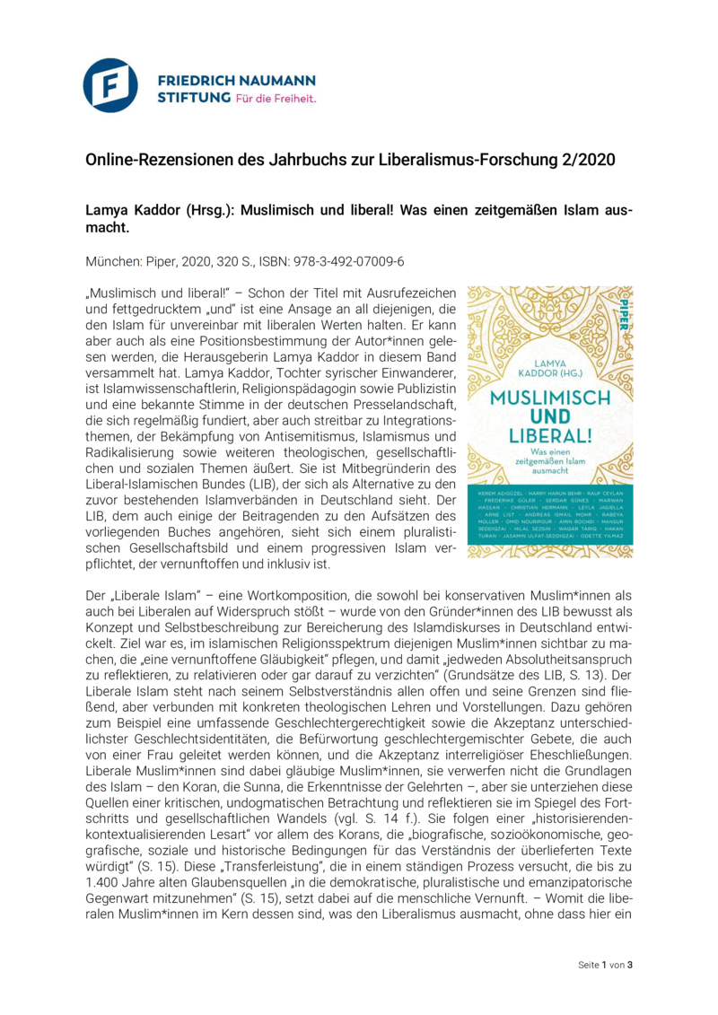 Open gallery for Muslimisch und liberal!