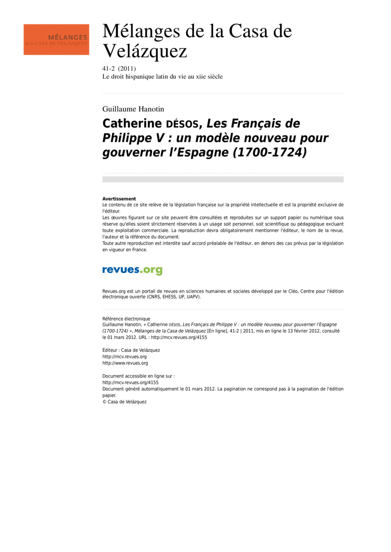 Open gallery for Les Français de Philippe V
