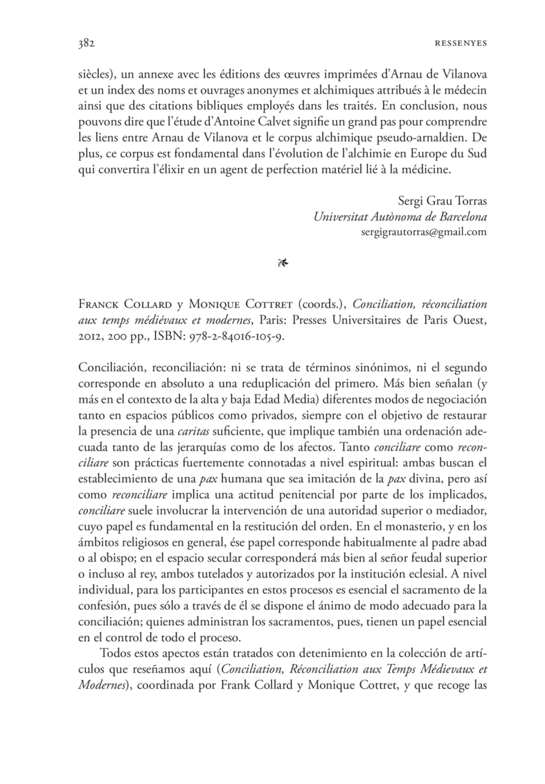 Open gallery for Conciliation, réconciliation auz temps médiévaux et modernes