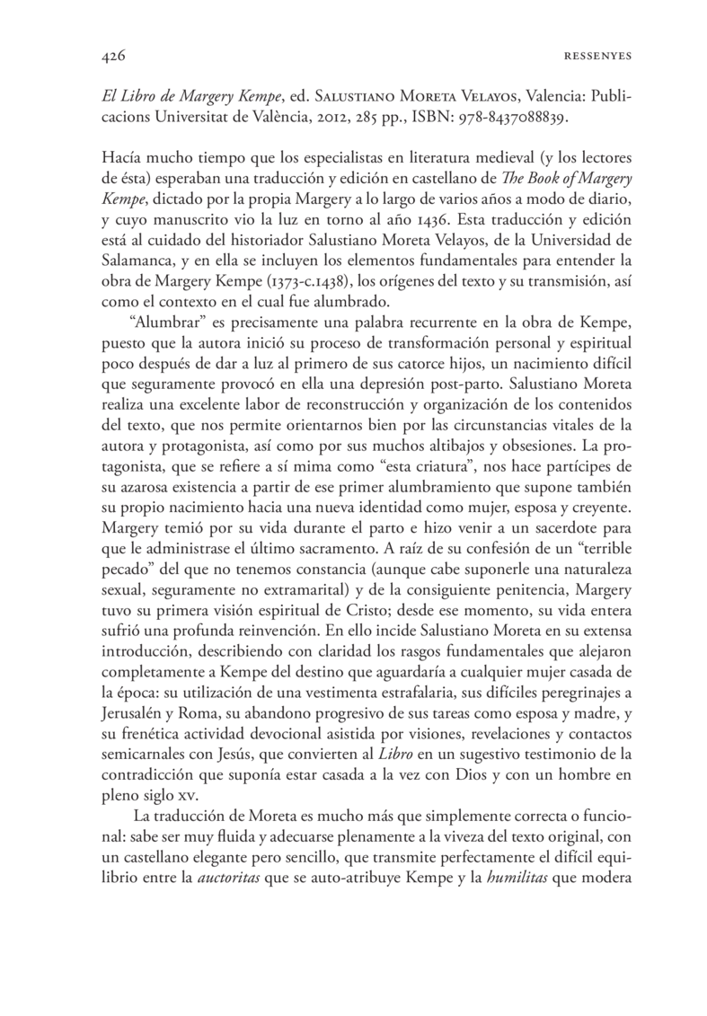Open gallery for El Libro de Margery Kempe