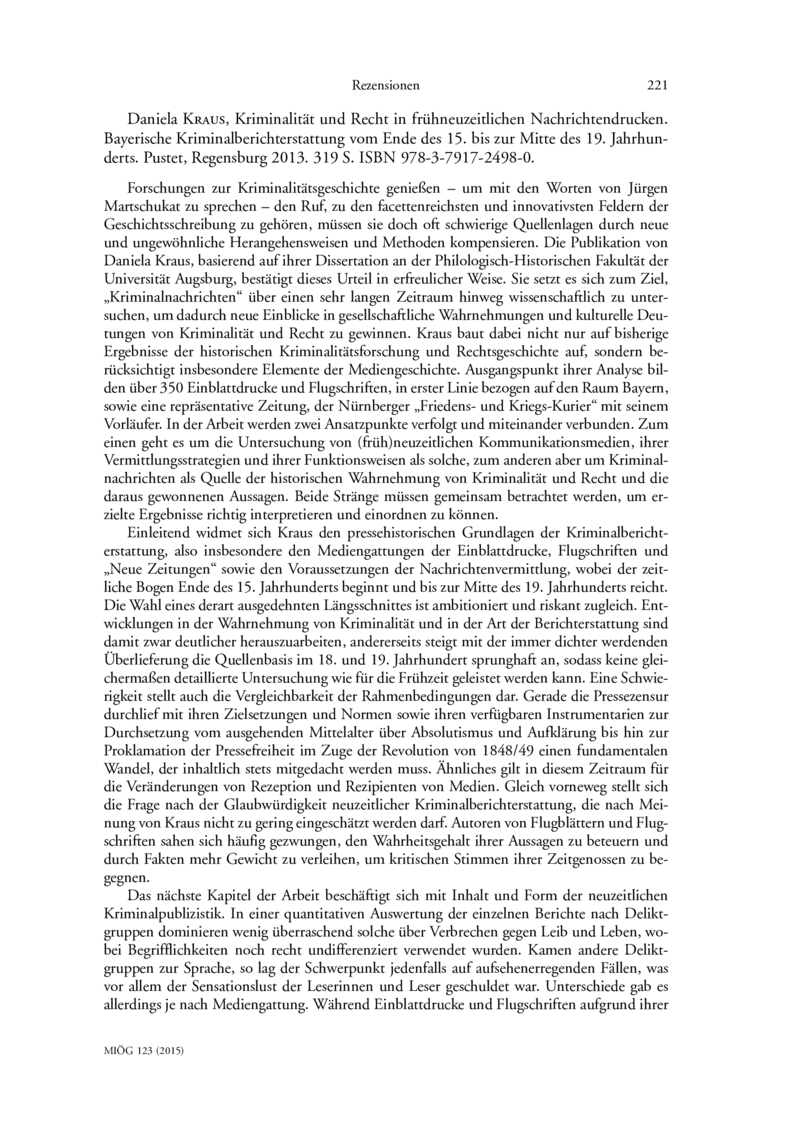 Open gallery for Kriminalität und Recht in frühneuzeitlichen Nachrichtendrucken