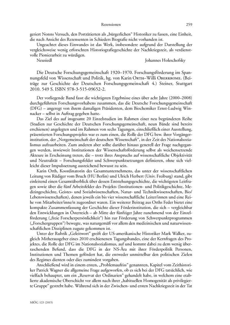 Open gallery for Die Deutsche Forschungsgemeinschaft 1920-1970
