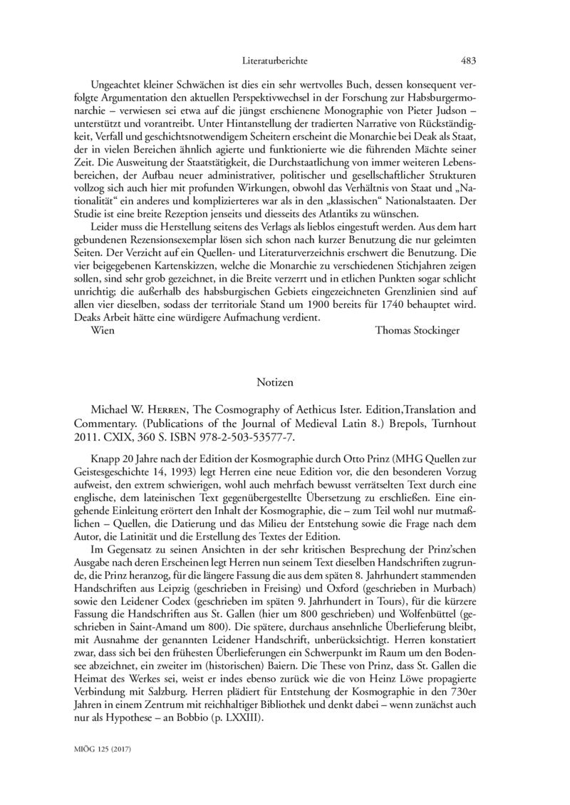 Open gallery for The Cosmography of Aethicus Ister