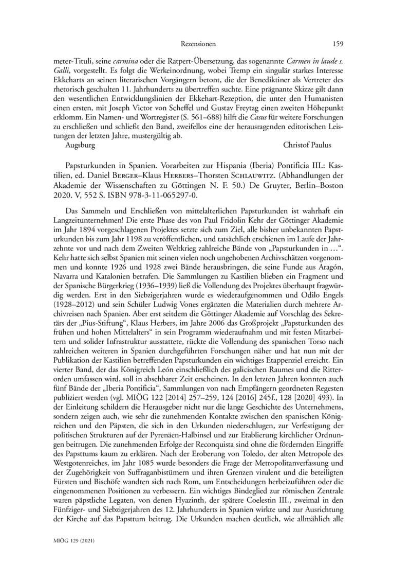 Open gallery for Papsturkunden in Spanien. Vorarbeiten zur Hispania (Iberia) Pontificia