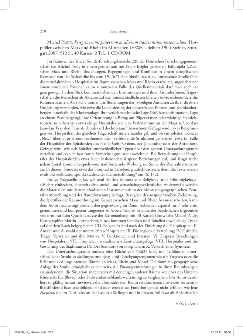 Open gallery for Peregrinorum, pauperum ac aliorum transeuntium receptaculum