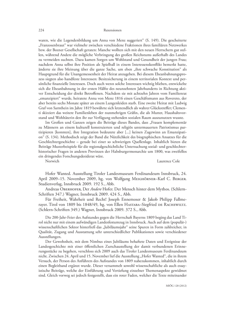 Open gallery for "Für Freiheit, Wahrheit und Recht!" - Joseph Ennemoser und Jakob Philipp Fallmerayer