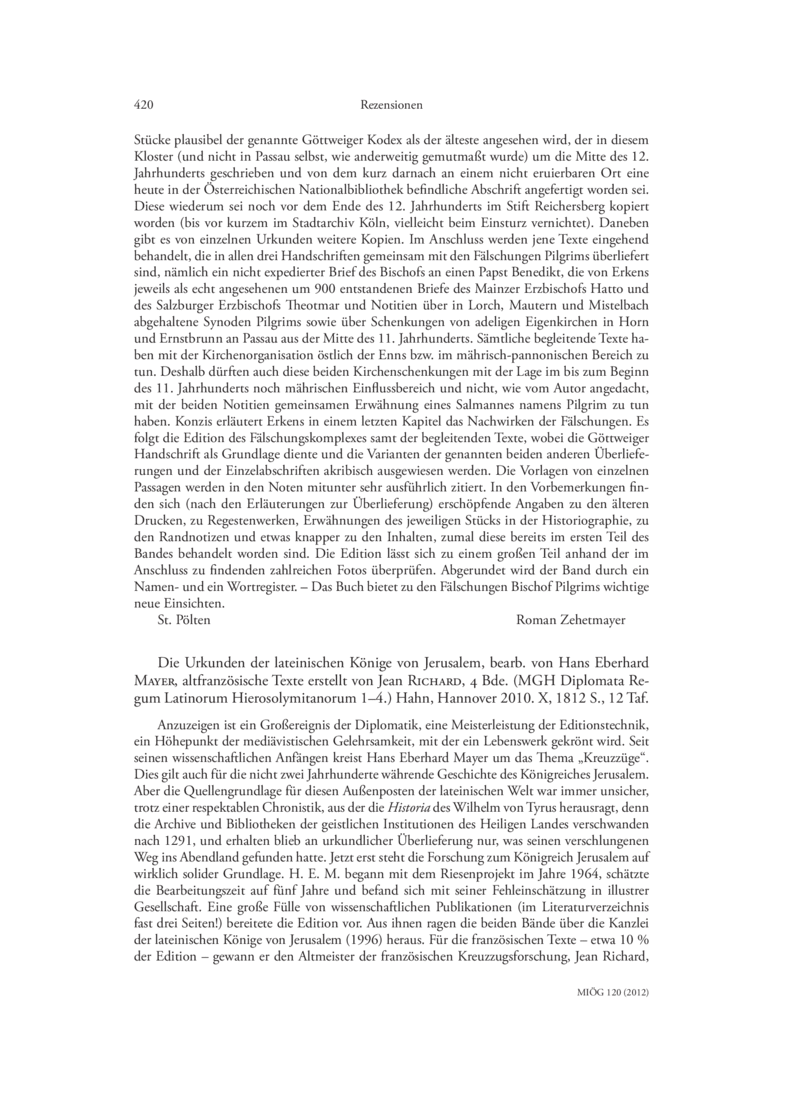 Open gallery for Die Urkunden der lateinischen Könige von Jerusalem, 4 Bde