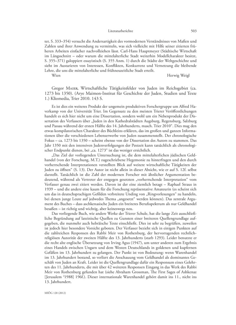 Open gallery for Wirtschaftliche Tätigkeitsfelder von Juden im Reichsgebiet (ca. 1273 bis 1350)