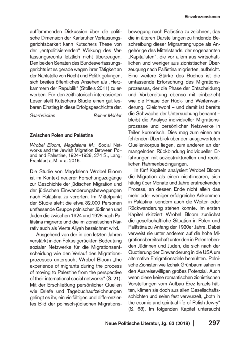Open gallery for Social Networks and the Jewish Migration Between Poland and Palestine, 1924–1928