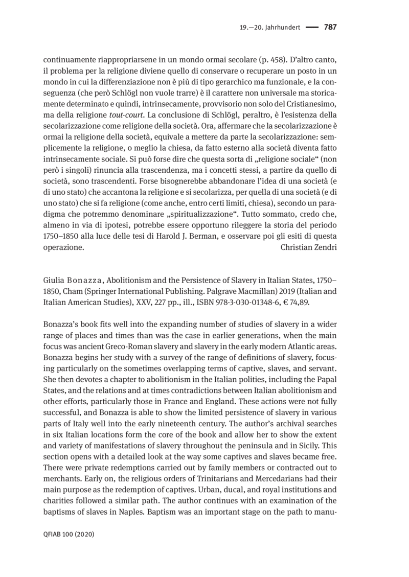 Open gallery for Abolitionism and the Persistence of Slavery in Italian States, 1750–1850