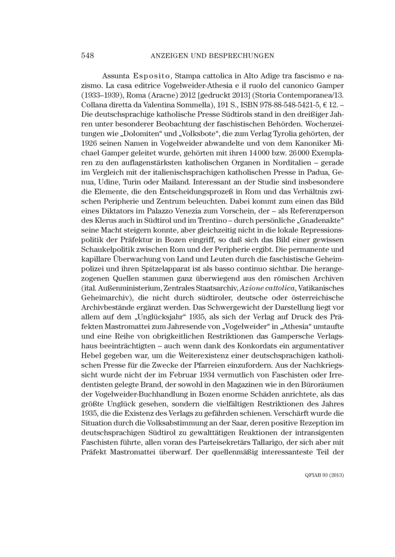 Open gallery for Stampa cattolica in Alto Adige tra fascismo e nazismo