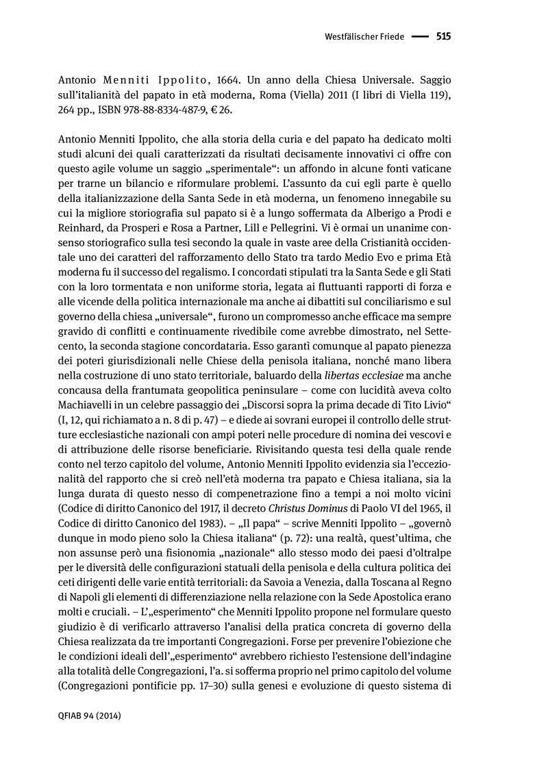 Open gallery for 1664. Un anno della Chiesa universale