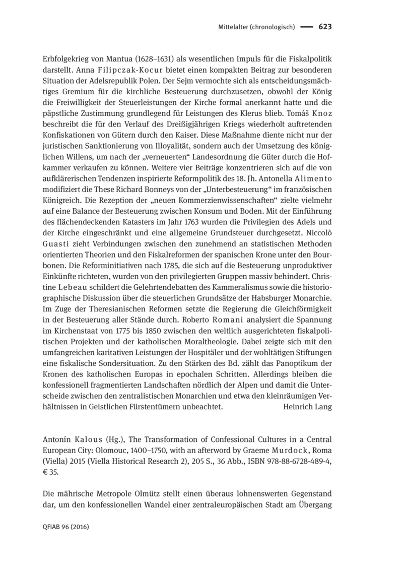 Open gallery for The Transformation of Confessional Cultures in a Central European City: Olomouc, 1400–1750