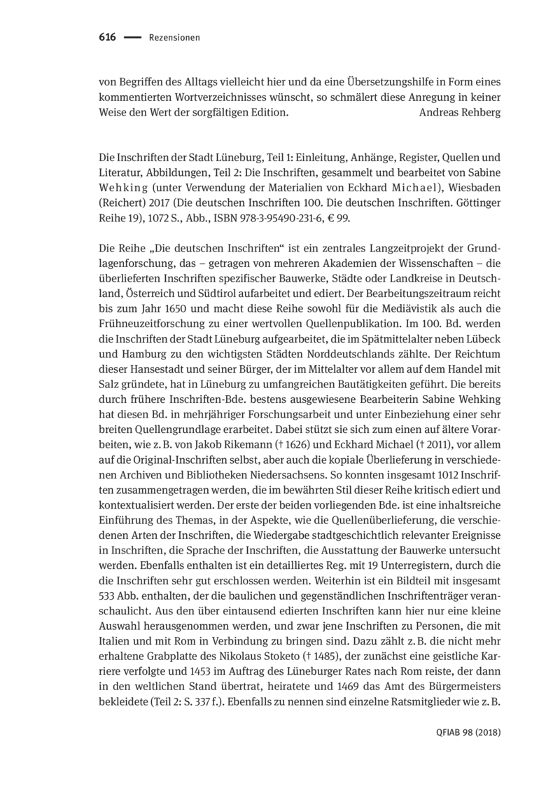 Open gallery for Die Inschriften der Stadt Lüneburg