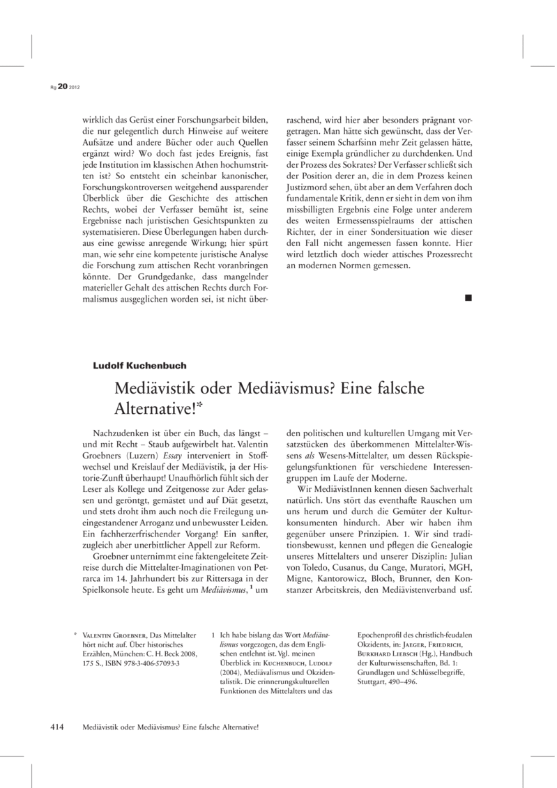 Open gallery for Das Mittelalter hört nicht auf