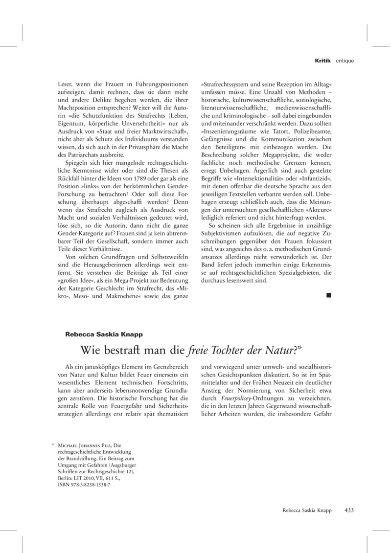 Open gallery for Die rechtsgeschichtliche Entwicklung der Brandstiftung