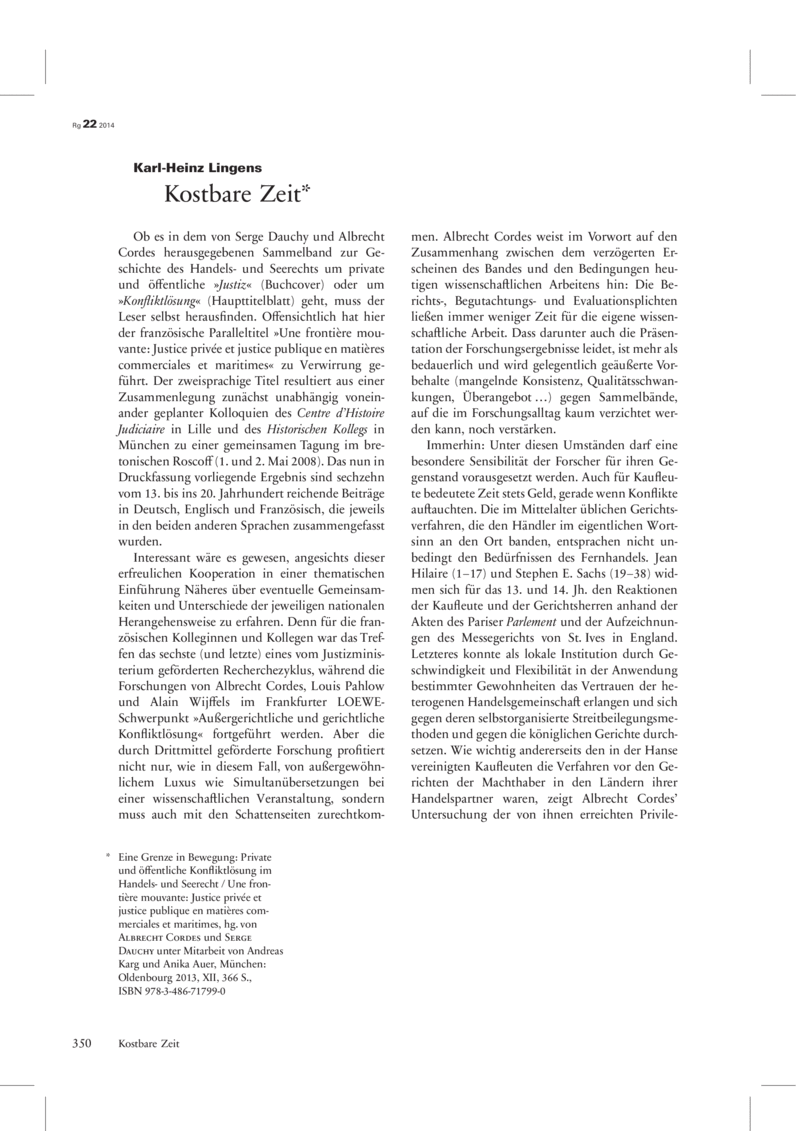 Open gallery for Eine Grenze in Bewegung. Private und öffentliche Konfliktlösung im Handels- und Seerecht / Une frontière mouvante. Justice privée et justice publique en matières commerciales et maritimes