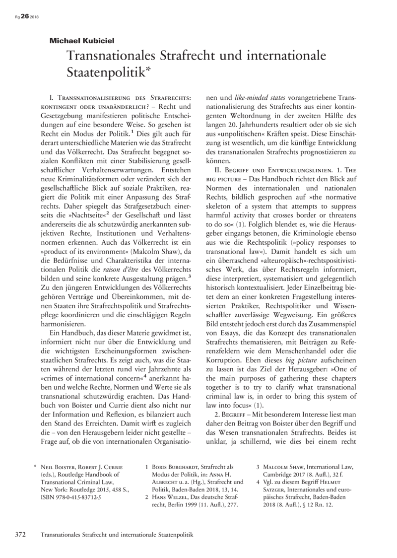 Open gallery for Routledge Handbook of Transnational Criminal Law
