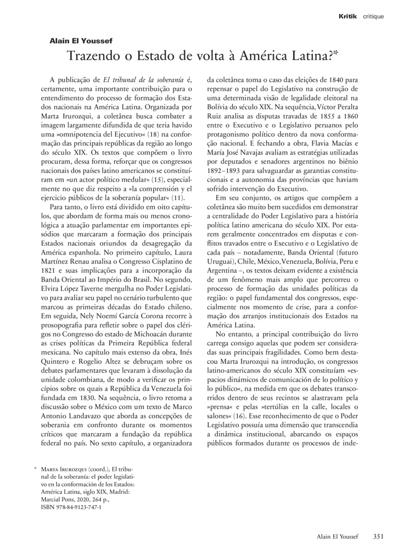 Open gallery for El tribunal de la soberanía