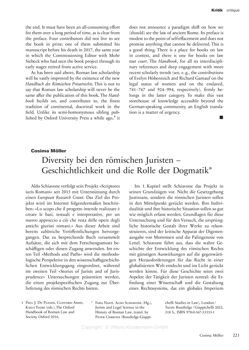 Open gallery for Jurists and Legal Science in the History of Roman Law