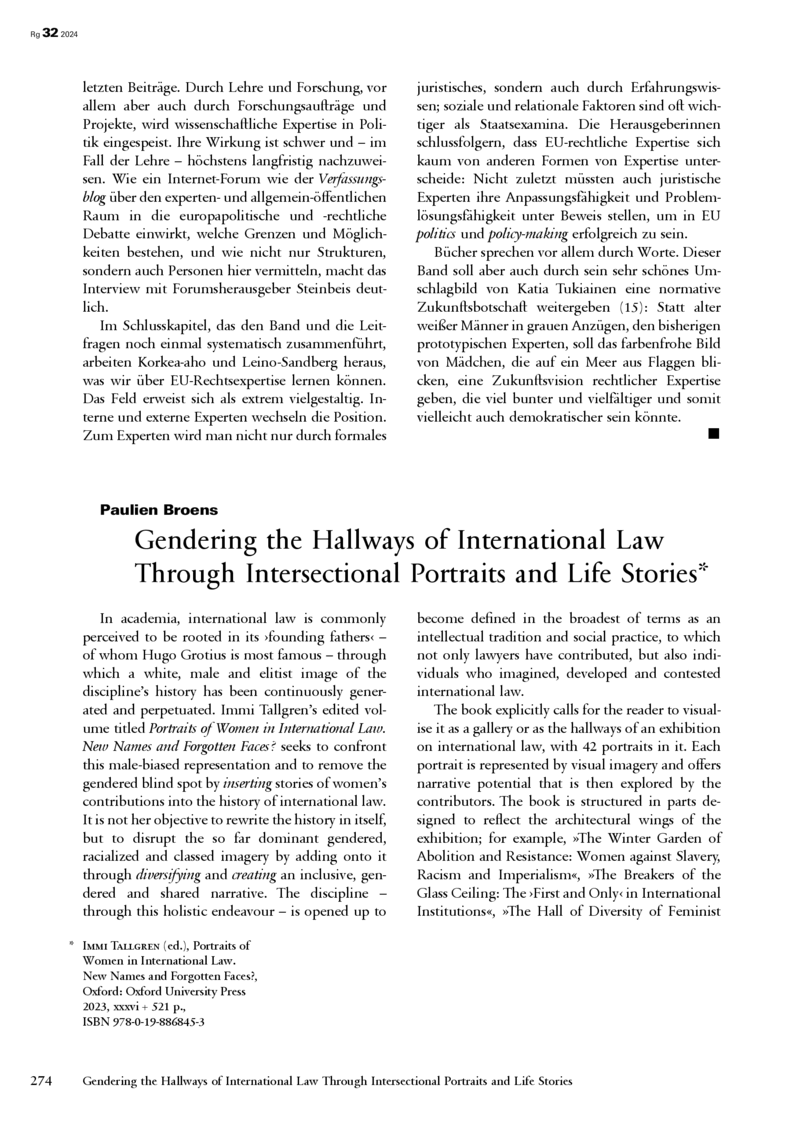 Open gallery for Portraits of Women in International Law