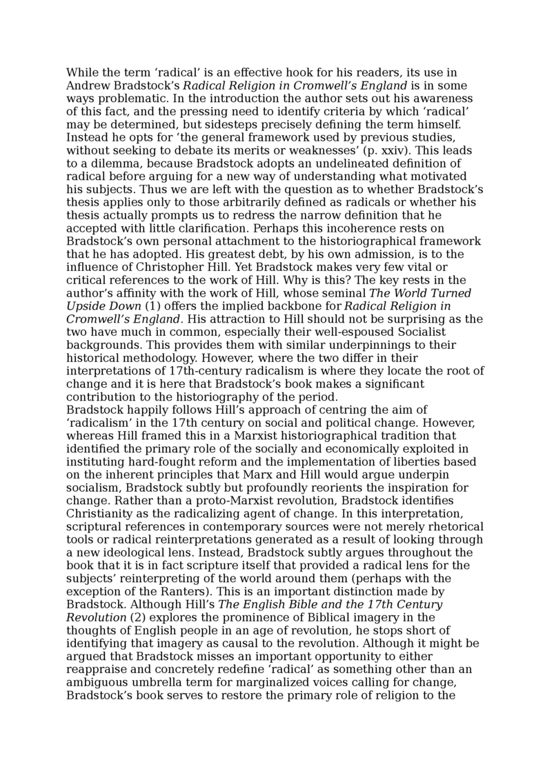 Open gallery for Radical Religion in Cromwell's England